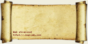 Jovana Čalić vizit kartica